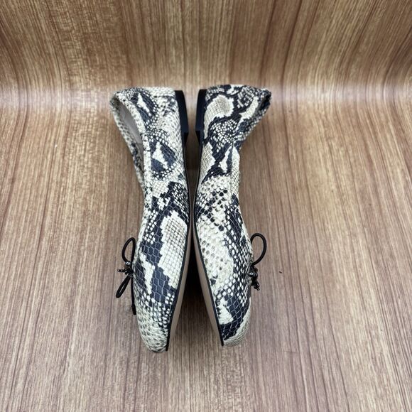 SAM EDELMAN FELICIA SNAKE LEATHER SLIP ON BALLETS WOMEN SIZE 6.5 - Picture 5 of 7